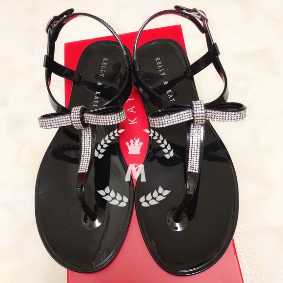 KELLY & KATIE WOMEN CAMILE JELLY BOW SANDAL - Picture 2 of 9